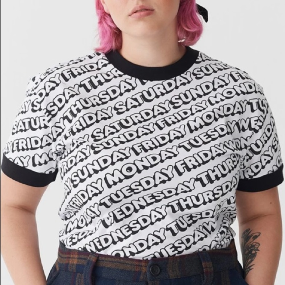 Lazy Oaf Day After Day Ringer T-Shirt